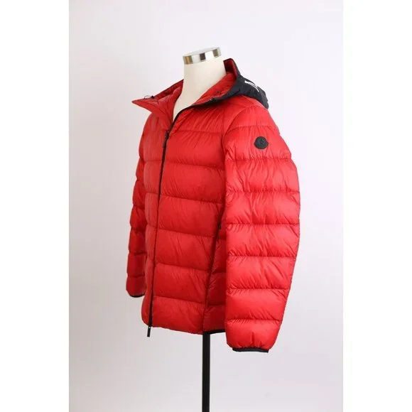 Moncler Provins Down Padded Jacket SZ 5 Red & Black LNWOT